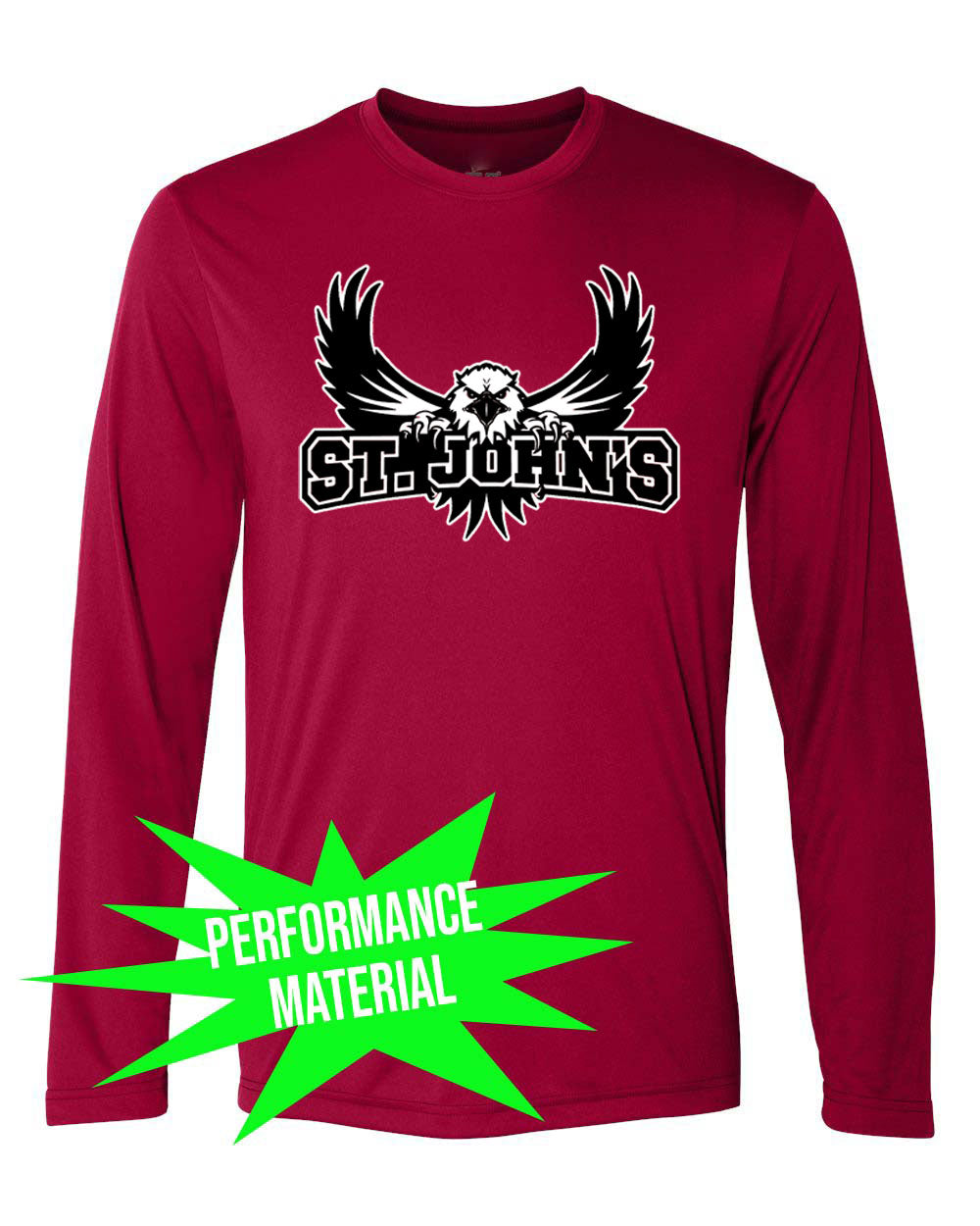 St. John's Performance Material Design 3 Long Sleeve Shirt