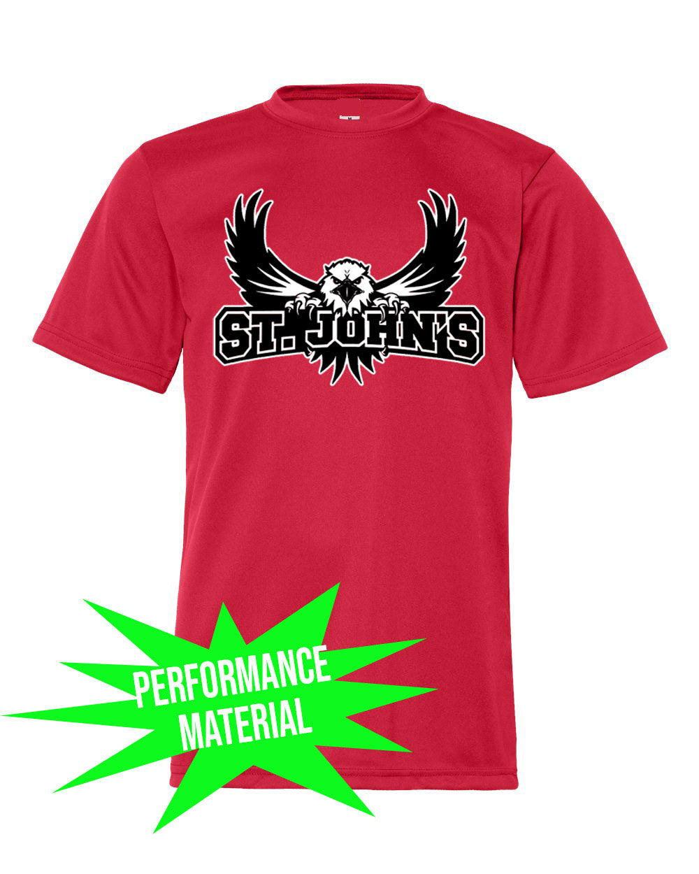 St. John's Performance Material design 3 T-Shirt