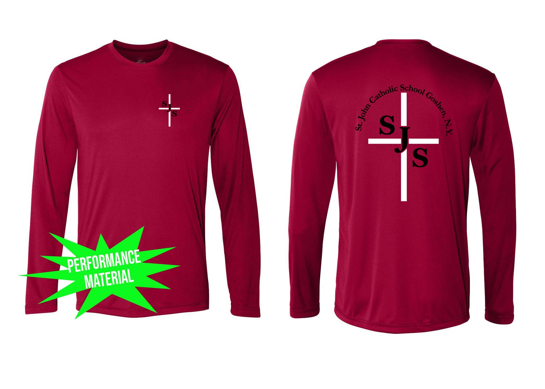 St. John's Performance Material Design 4 Long Sleeve Shirt