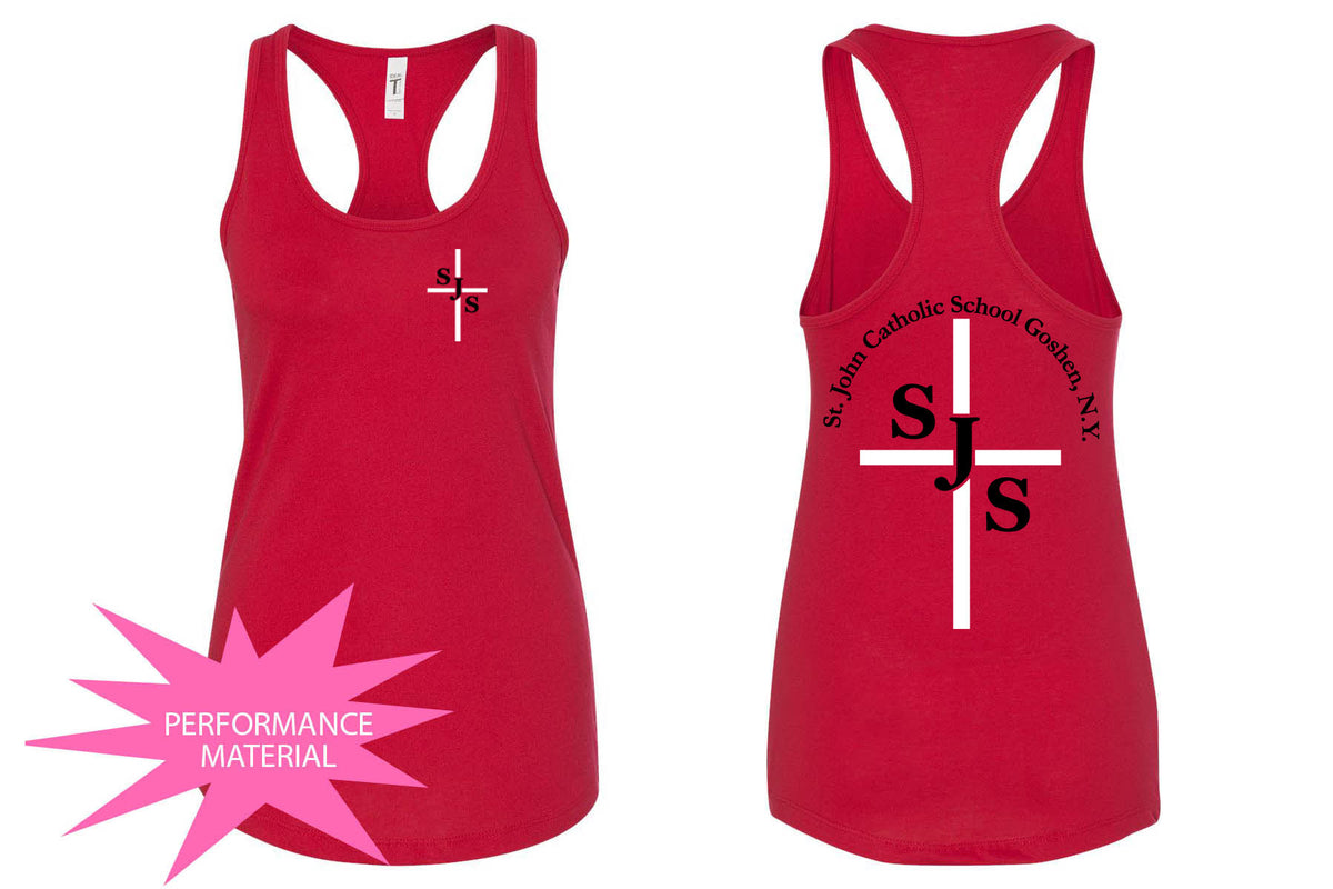 St. John's Design 4 Performance Racerback Tank Top