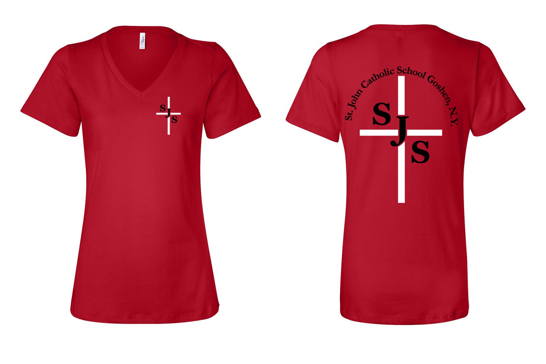 St. John's Design 4 V-neck T-Shirt