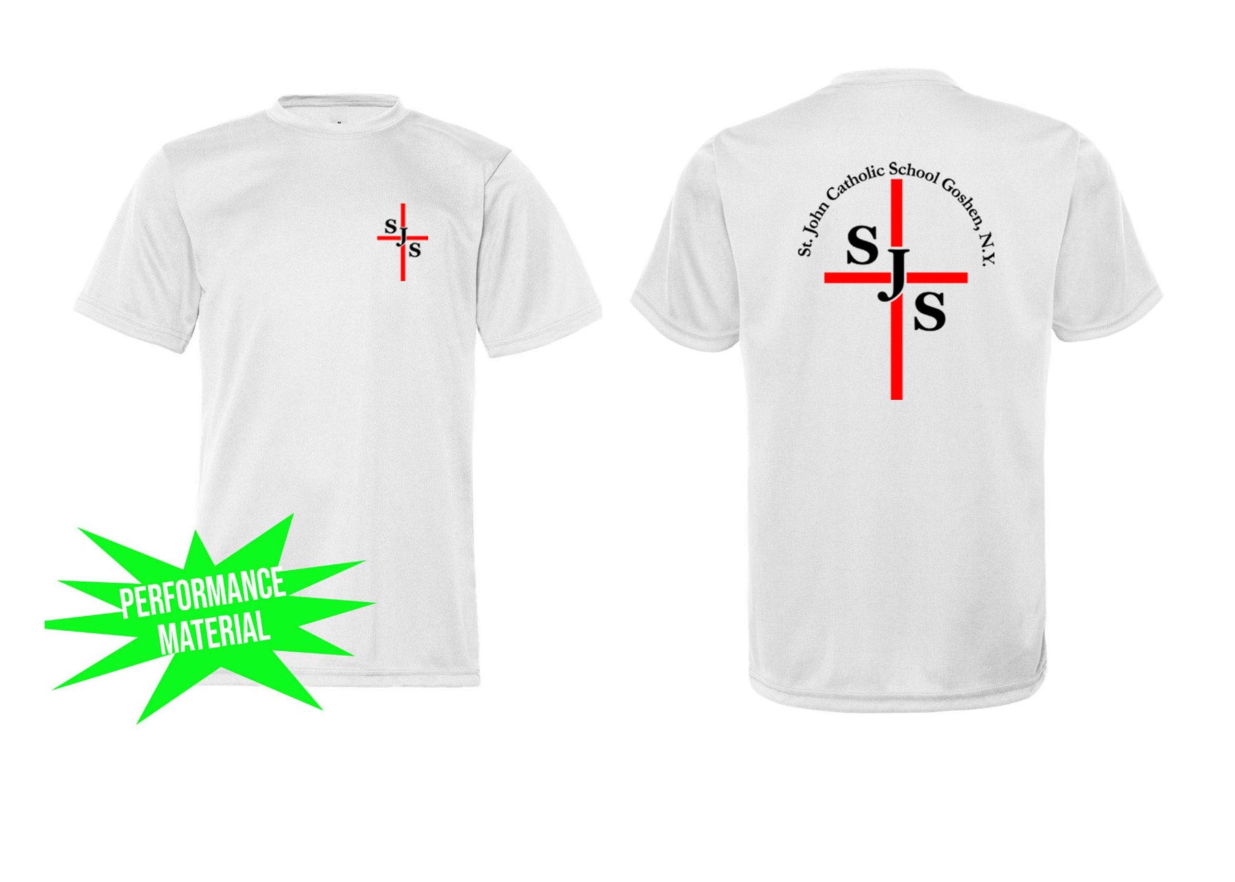 St. John's Performance Material design 4 T-Shirt