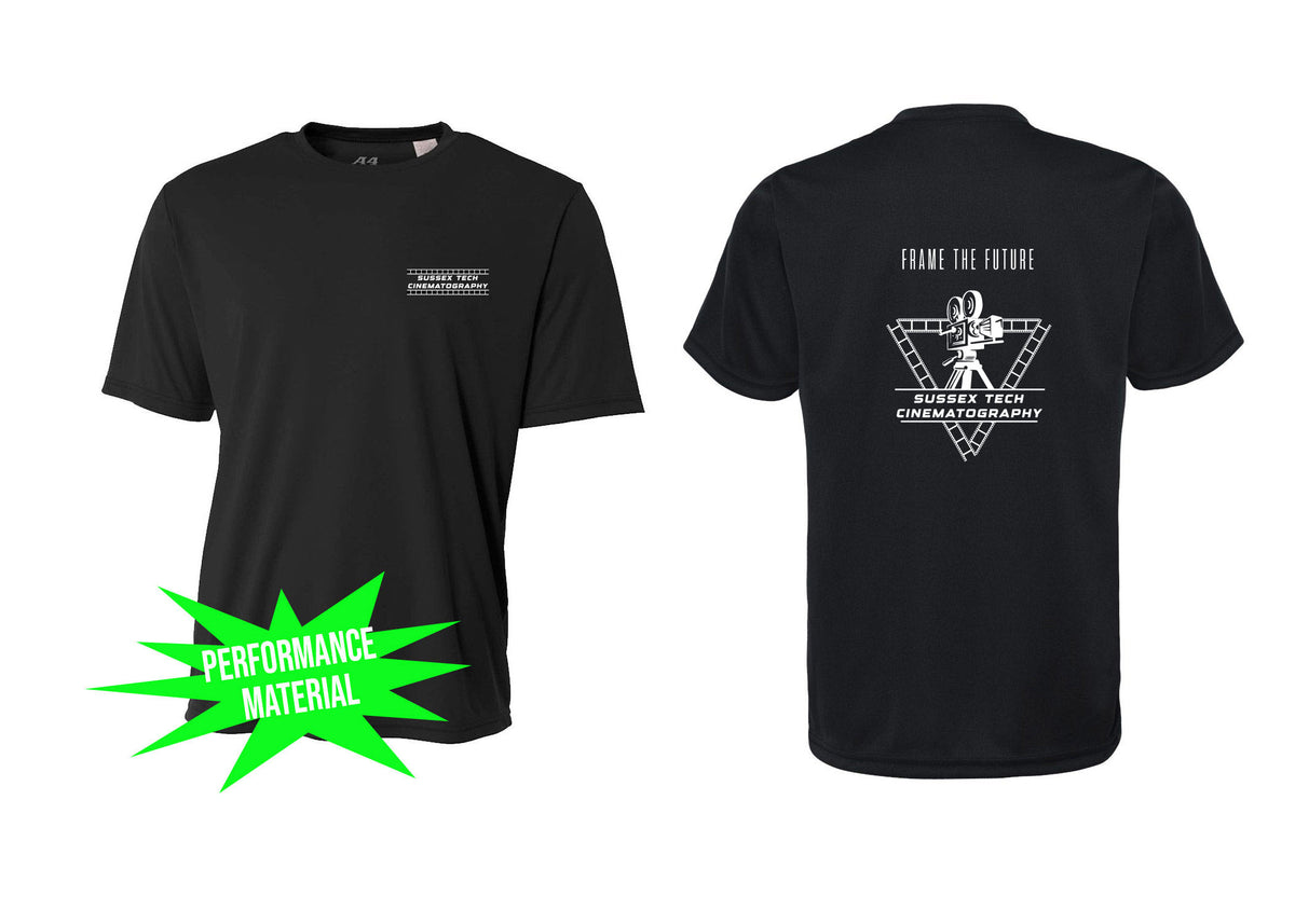 Sussex film Performance Material T-Shirt Design 1