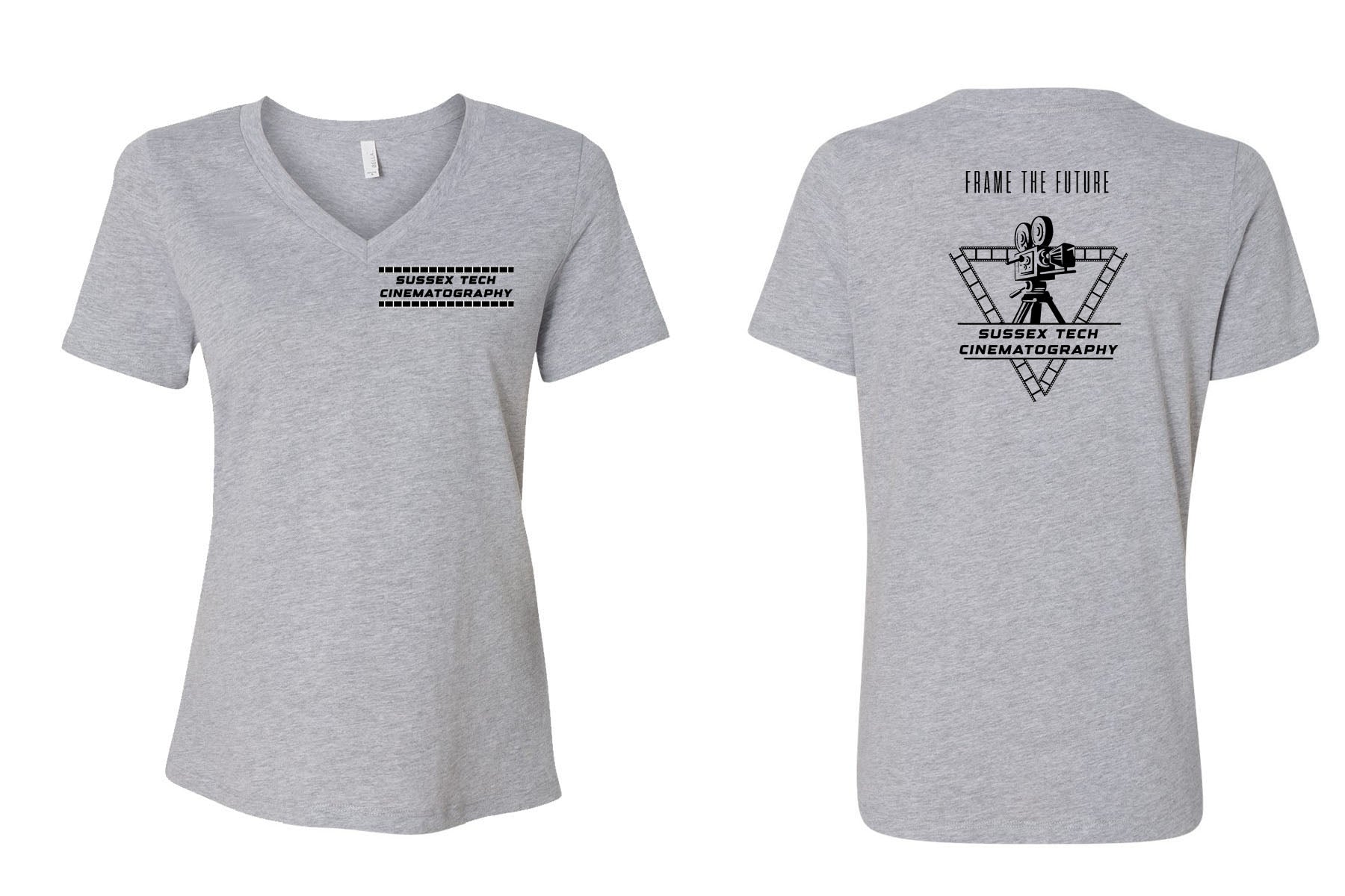 Sussex film V-neck T-shirt Design 1