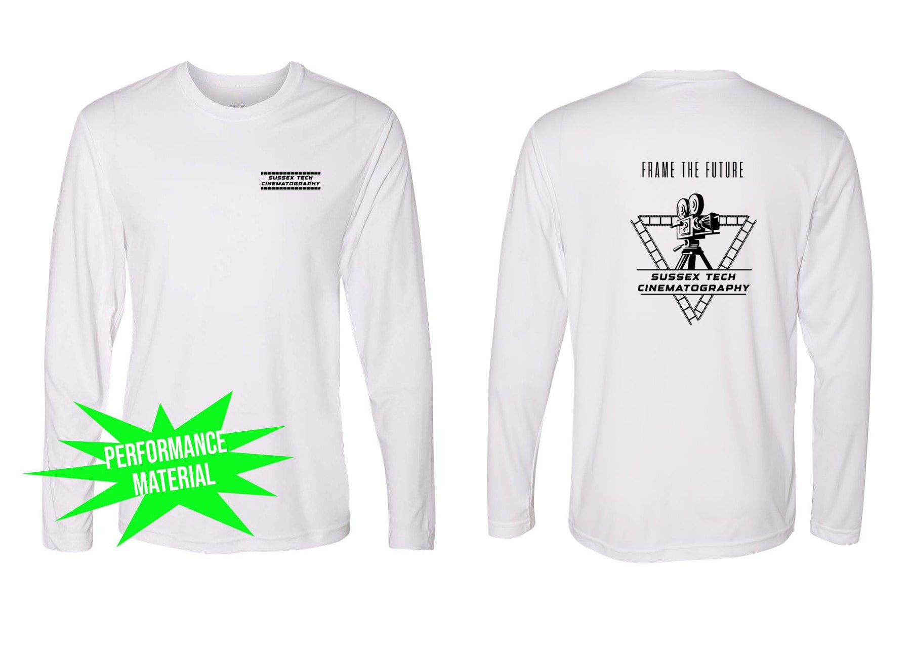 Sussex film Performance Material Long Sleeve Shirt Design 1