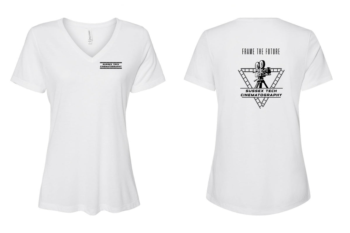 Sussex film V-neck T-shirt Design 1