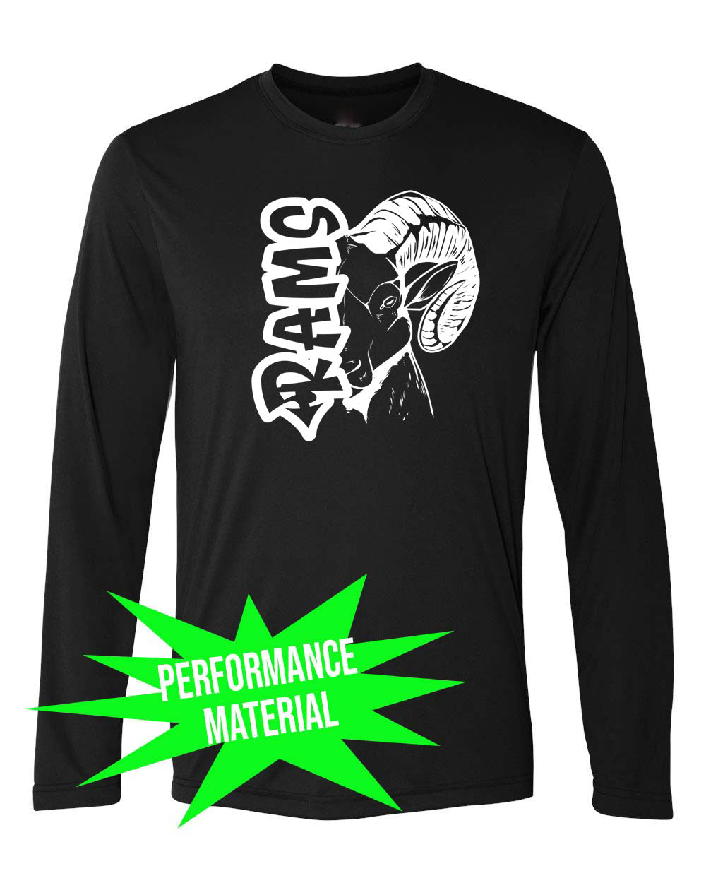 Sussex Middle Performance Material Design 7 Long Sleeve Shirt