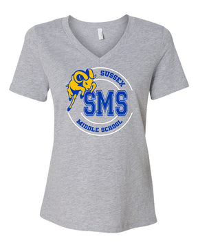 Sussex Middle Design 5 V-neck T-Shirt