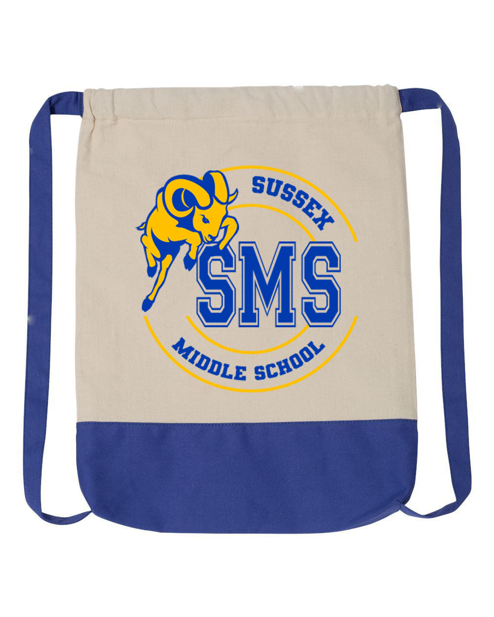 Sussex Middle School design 5 Drawstring Bag