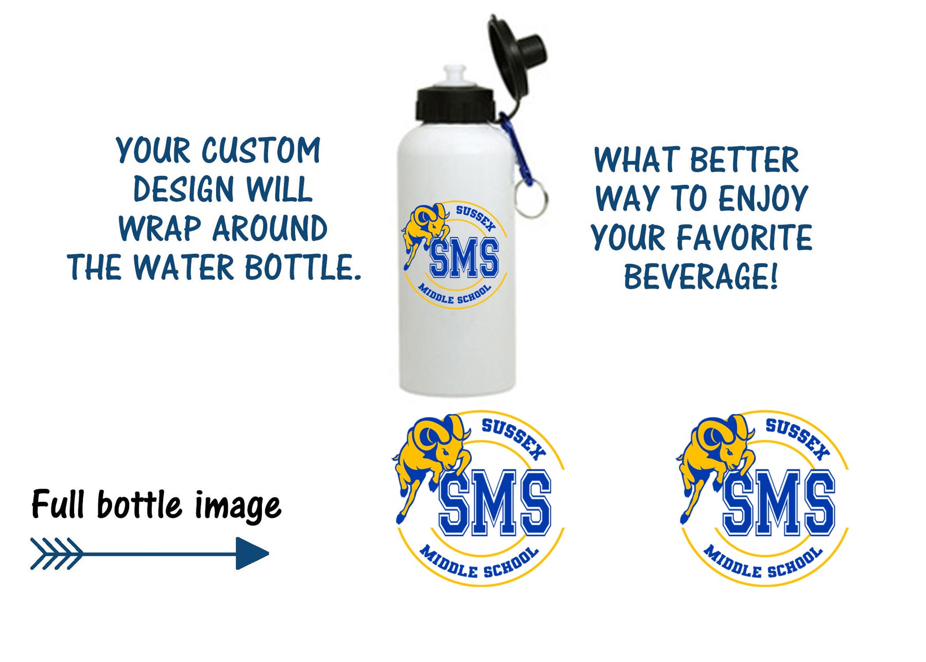 Sussex Middle Design 5 Water Bottle