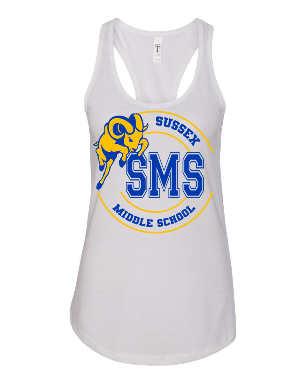 Sussex Middle Design 5 Racerback Tank Top