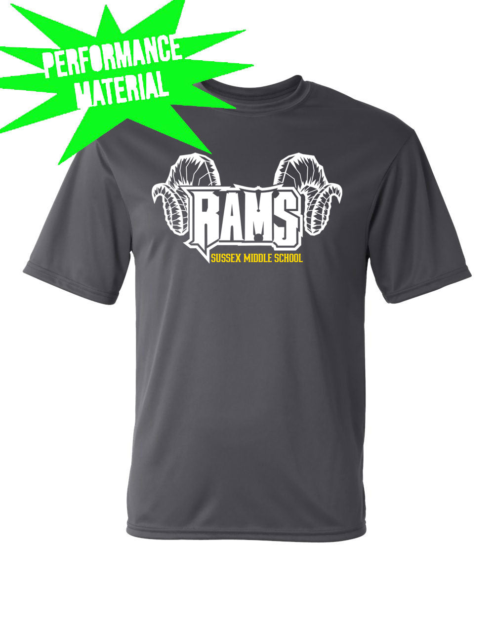 Sussex Middle Performance Material design 1 T-Shirt
