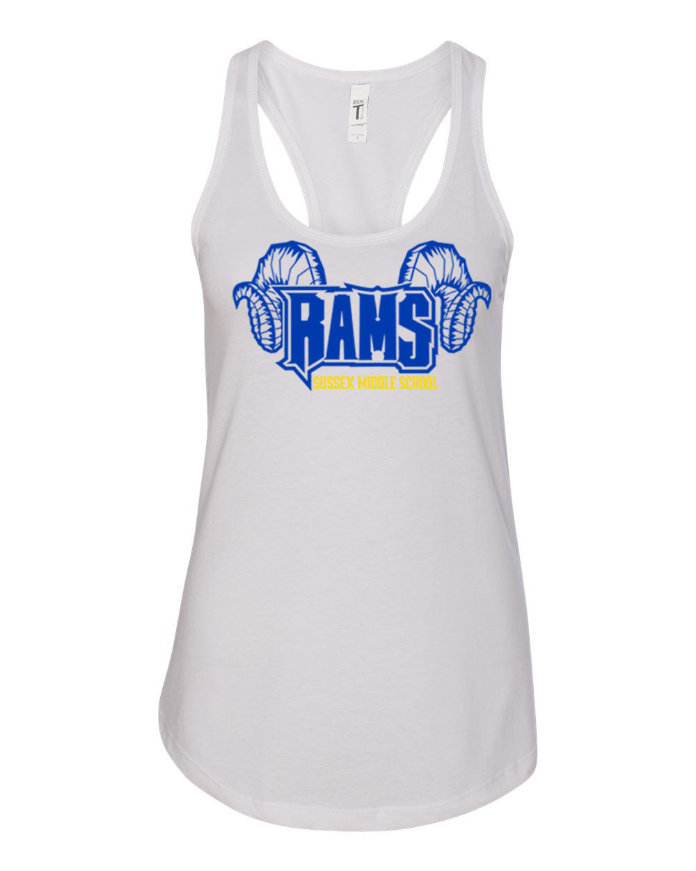 Sussex Middle Design 1 Racerback Tank Top