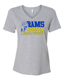 Sussex Middle Design 2 V-neck T-Shirt