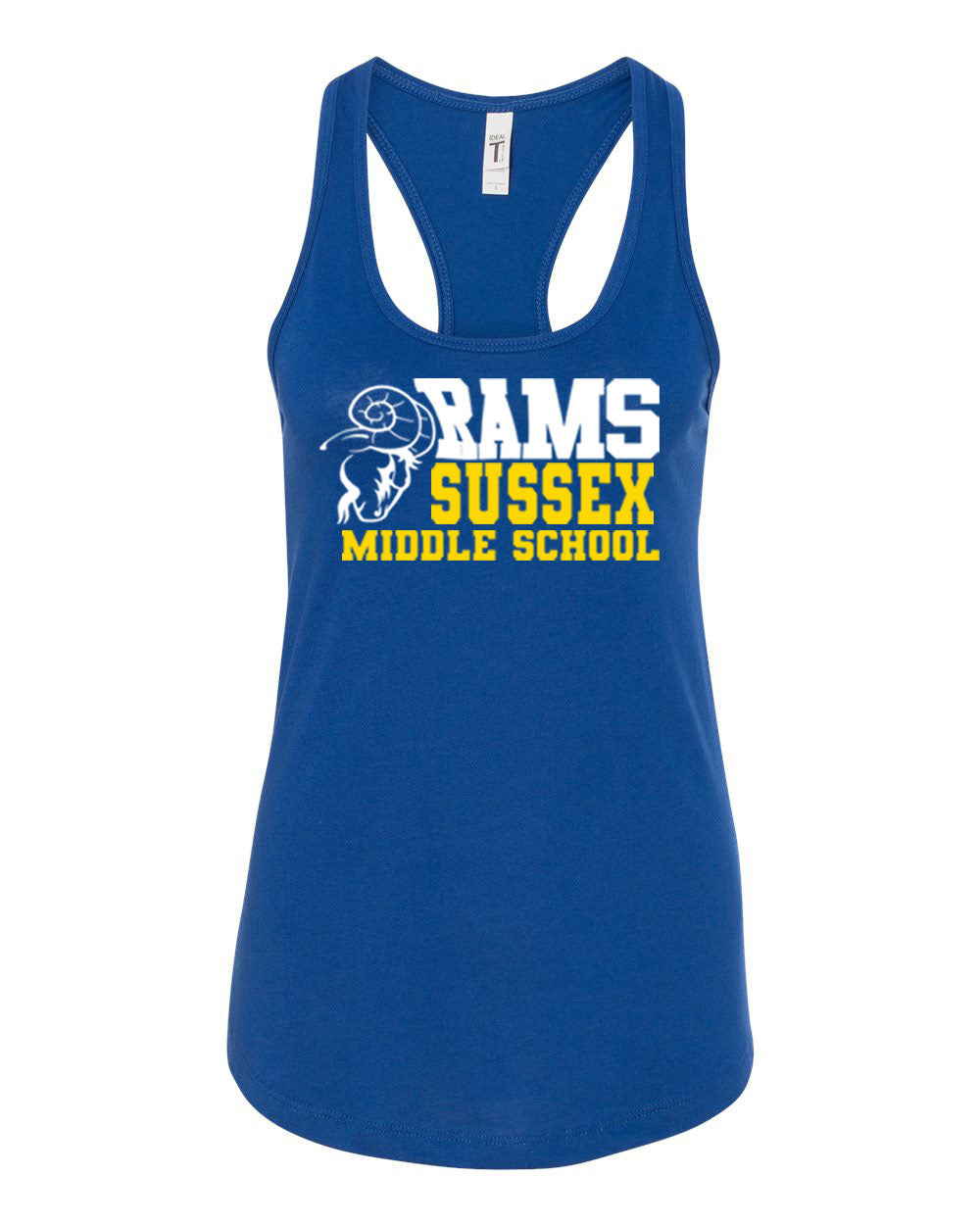 Sussex Middle Design 2 Racerback Tank Top