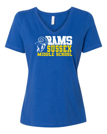 Sussex Middle Design 2 V-neck T-Shirt