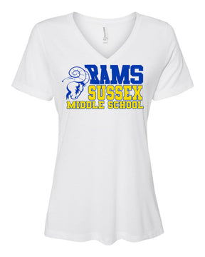 Sussex Middle Design 2 V-neck T-Shirt