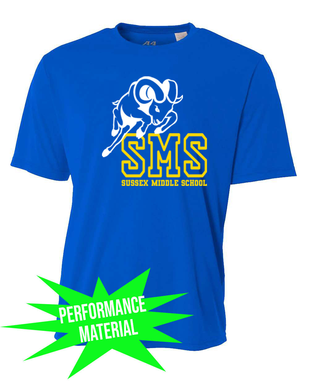 Sussex Middle Performance Material design 3 T-Shirt