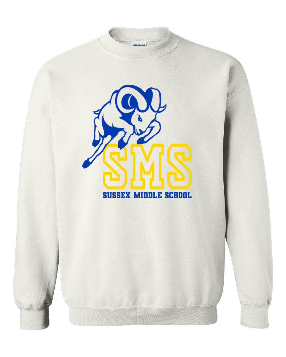 Sussex Middle Design 3 non hooded sweatshirt