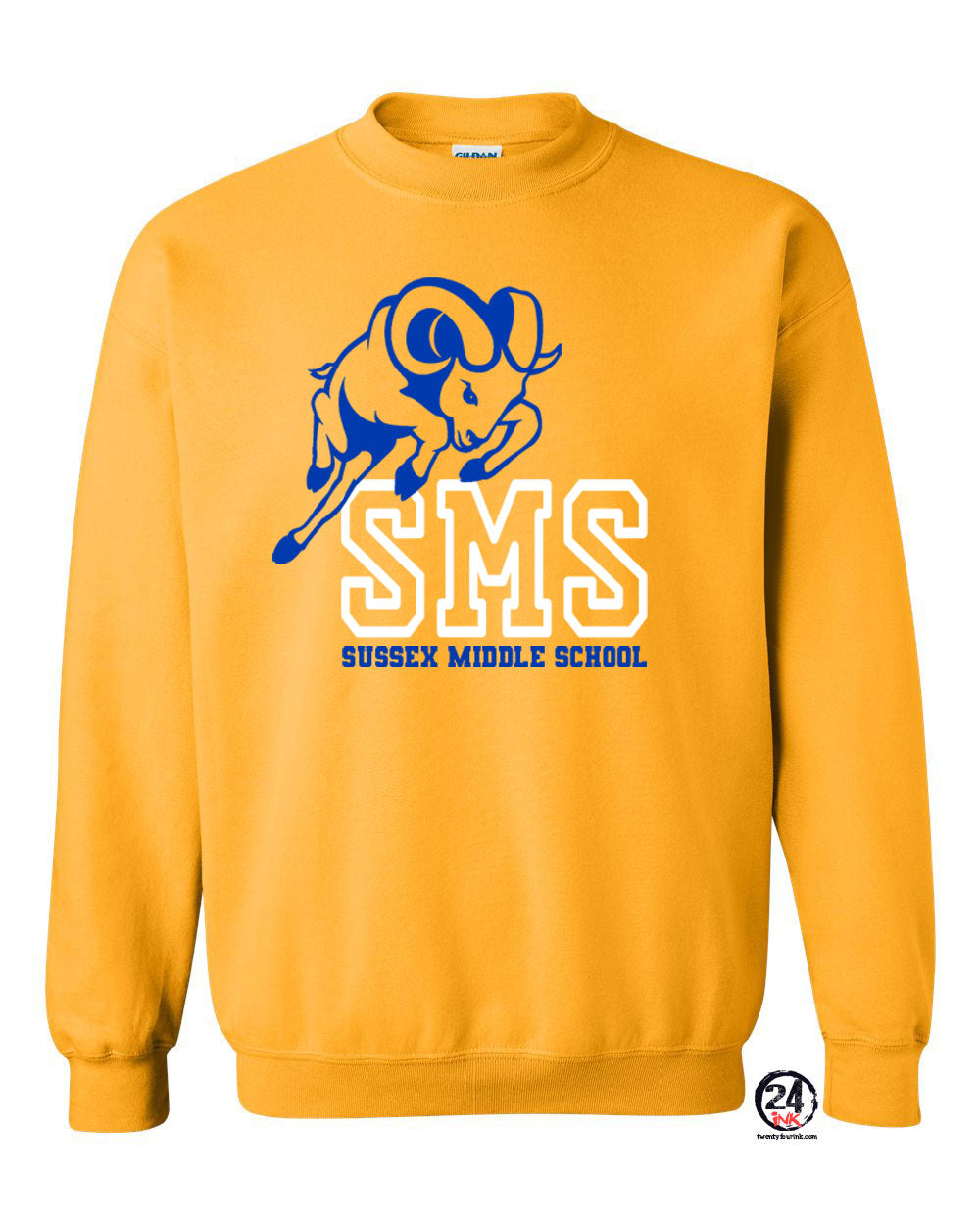 Sussex Middle Design 3 non hooded sweatshirt