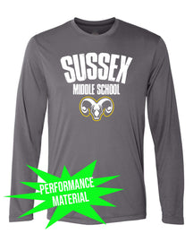 Sussex Middle Performance Material Design 4 Long Sleeve Shirt