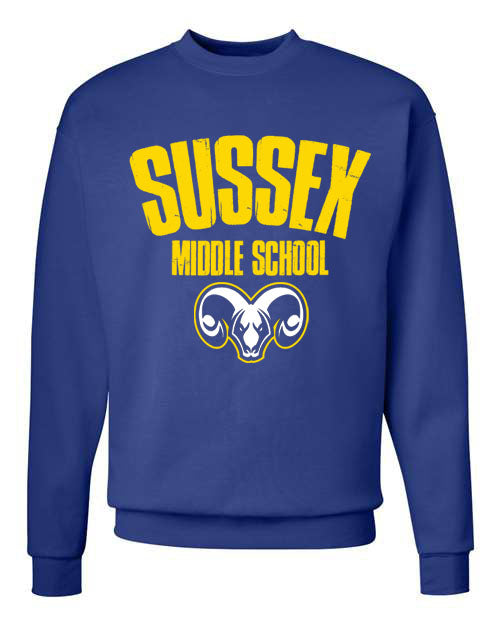 Sussex Middle Design 4 non hooded sweatshirt