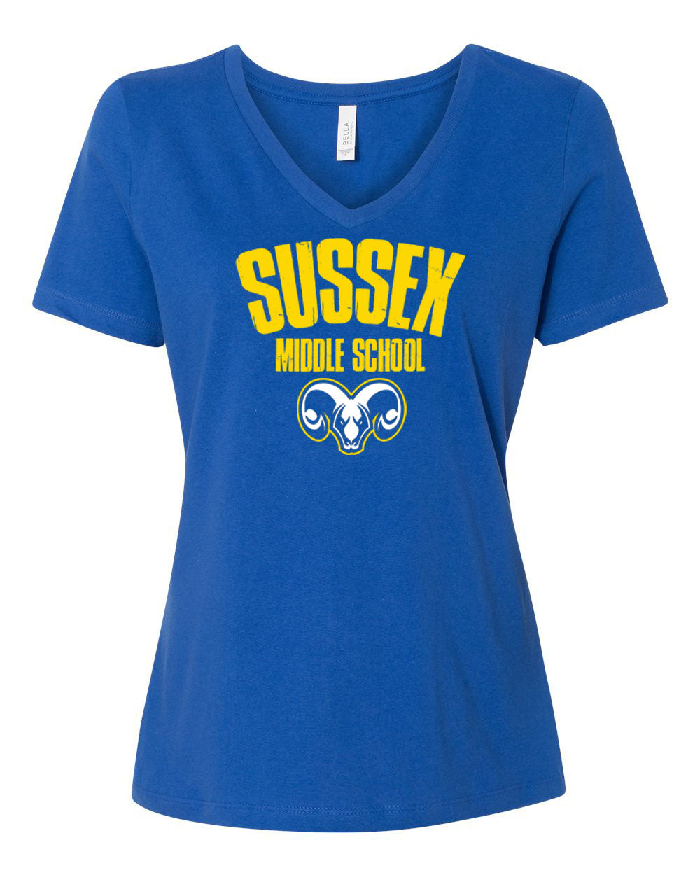 Sussex Middle Design 4 V-neck T-Shirt