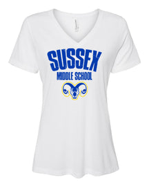 Sussex Middle Design 4 V-neck T-Shirt