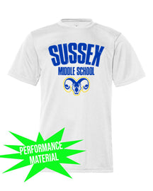 Sussex Middle Performance Material design 4 T-Shirt