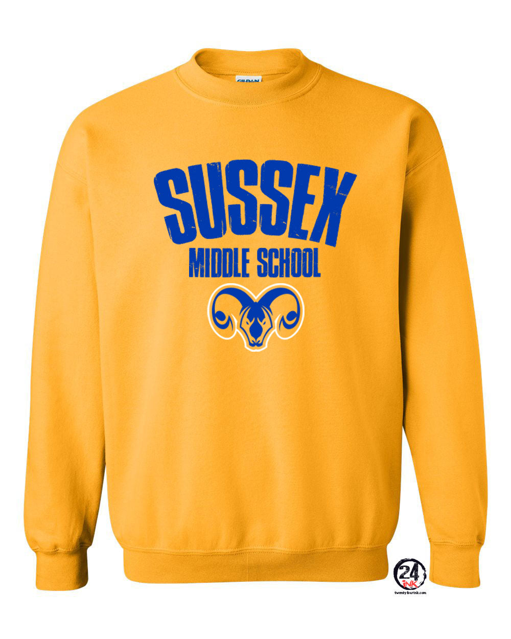 Sussex Middle Design 4 non hooded sweatshirt