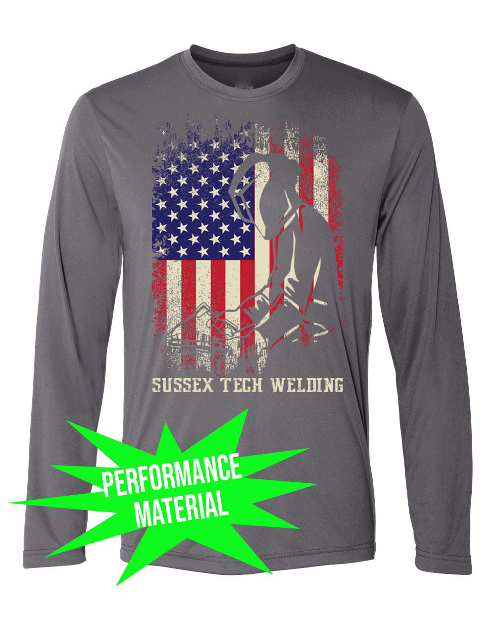 Sussex Tech Welding Performance Material Design 5 Long Sleeve Shirt