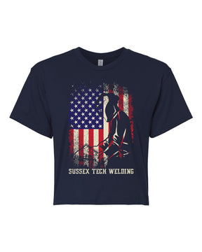 Sussex Tech Welding Design 5 crop top