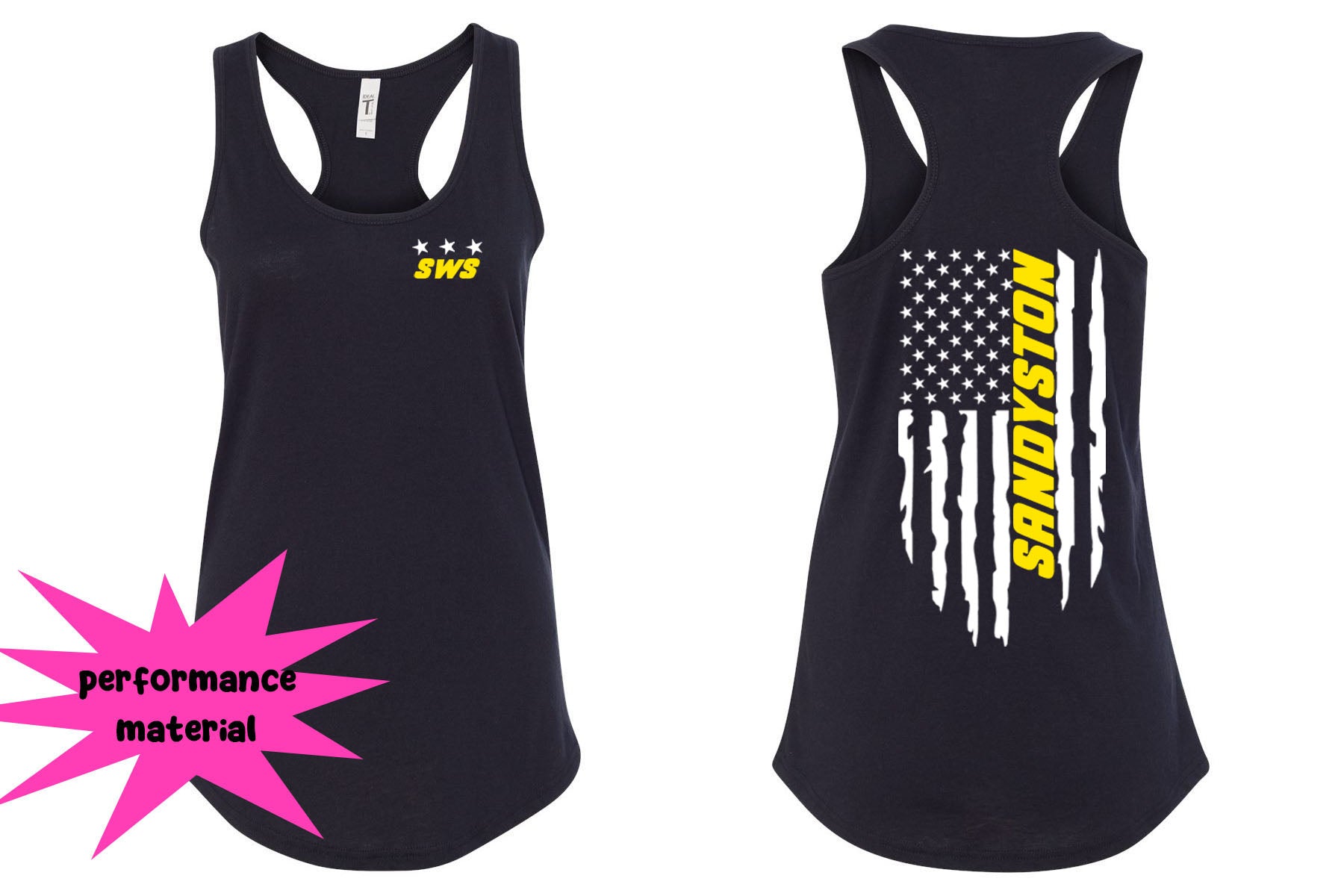 Sandyston Walpack Design 17 Performance Racerback Tank Top