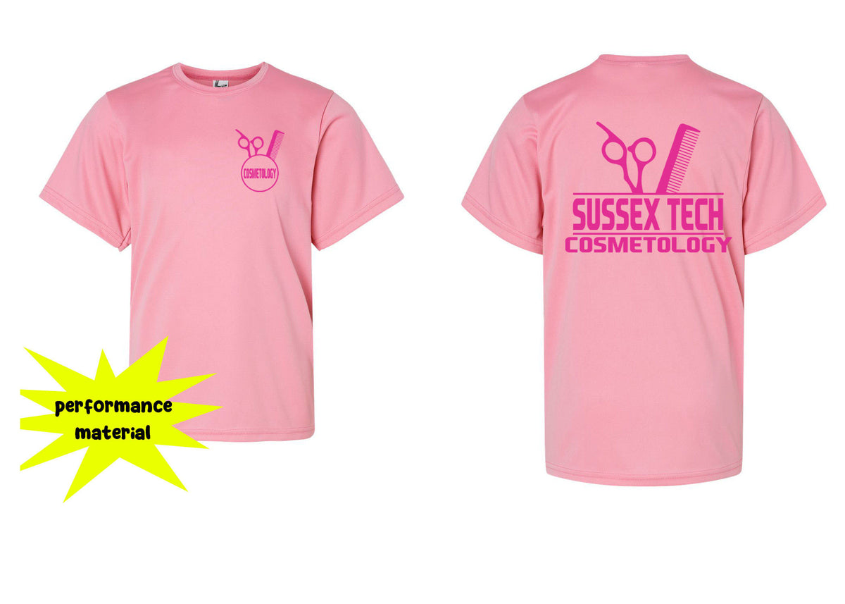 Sussex Tech Cosmetology Design 1 Performance Material T-Shirt