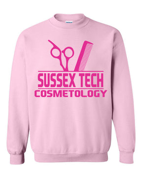 Sussex Tech Cosmetology non hooded sweatshirt Design 3