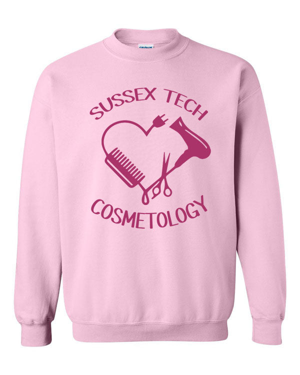 Sussex Tech Cosmetology non hooded sweatshirt Design 2