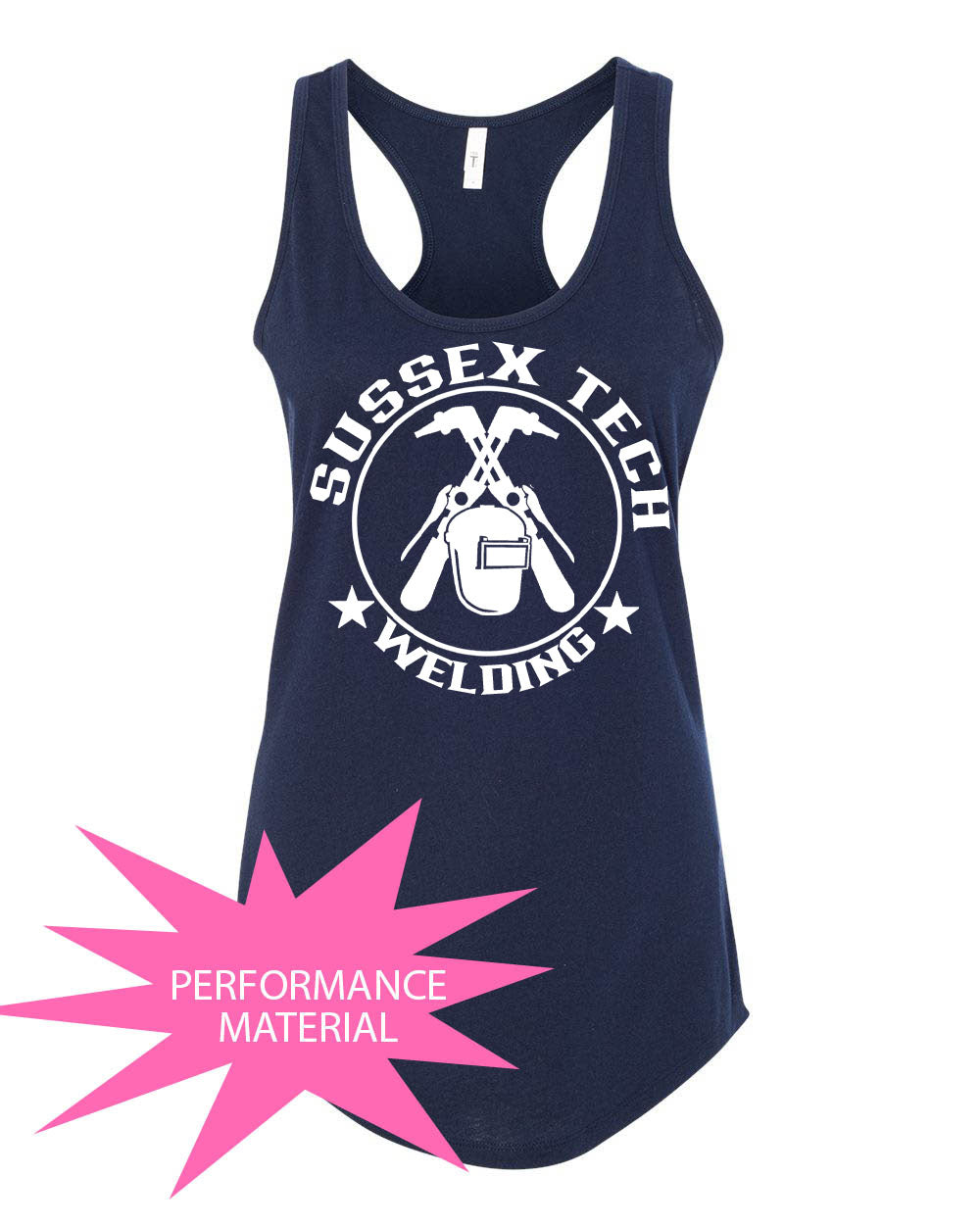 Sussex Tech Welding Design 6 Performance Racerback Tank Top