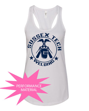 Sussex Tech Welding Design 6 Performance Racerback Tank Top