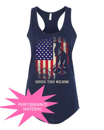 Sussex Tech Welding Design 5 Performance Racerback Tank Top