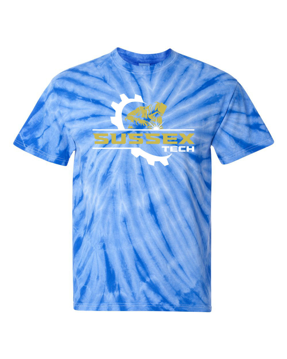 Sussex Tech Welding Design 7 Tie Dye t-shirt