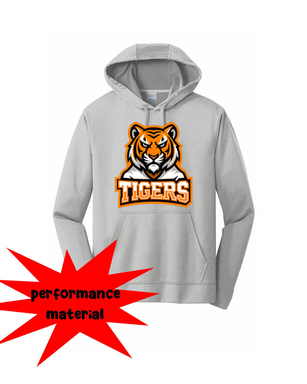 Tigers Performance Hooded Sweatshirt Design 15