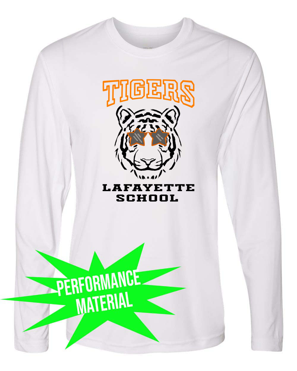 Tigers Performance Material Long Sleeve Shirt Design 13