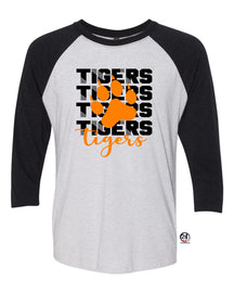 Lafayette Tigers Design 14 raglan shirt