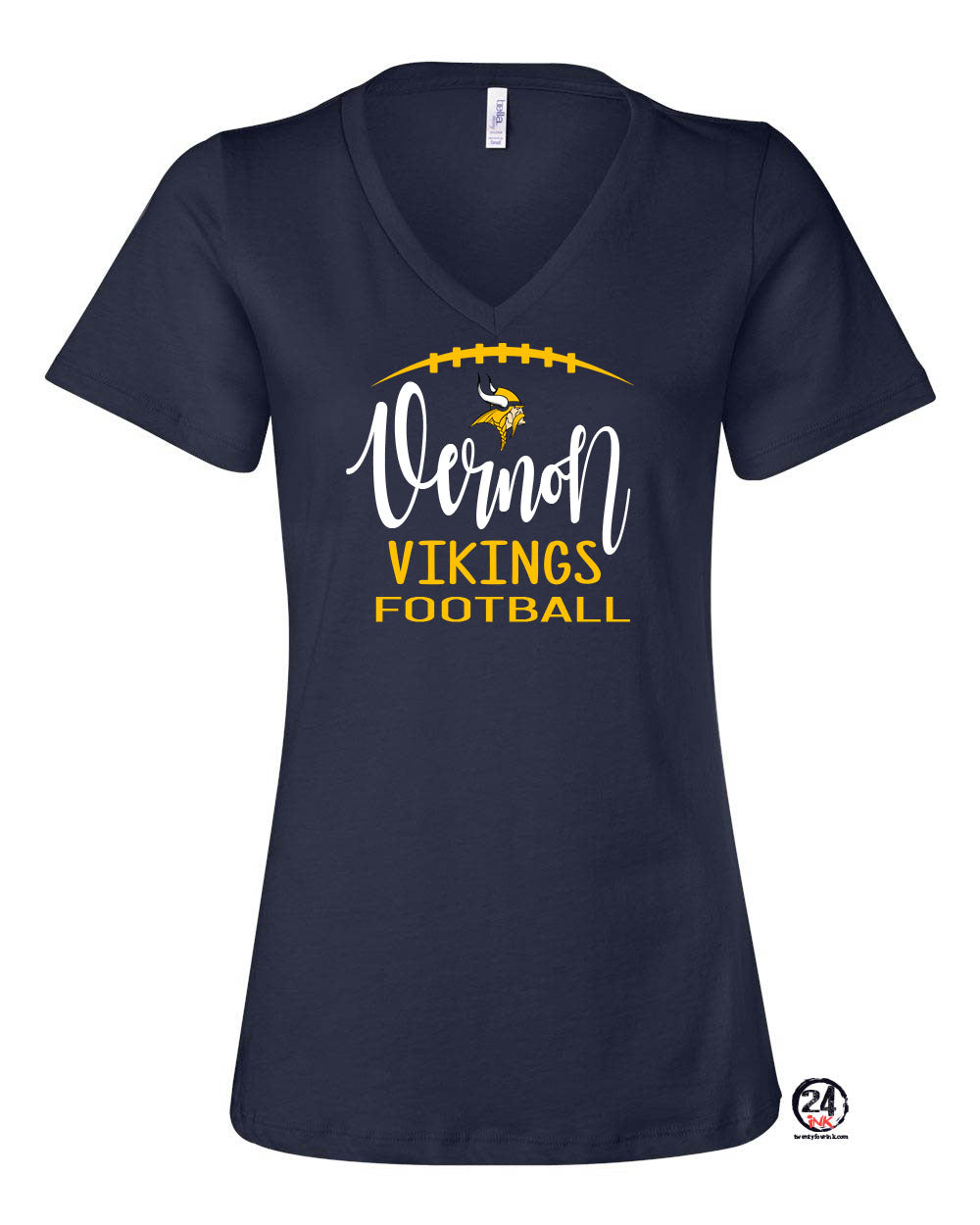 Vernon Football Design 4 V-neck T-shirt