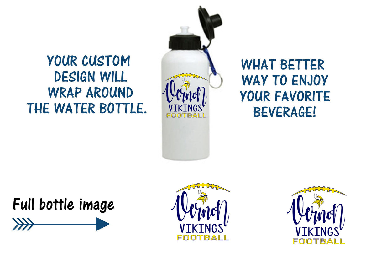 Vernon Football Design 4 Water Bottle