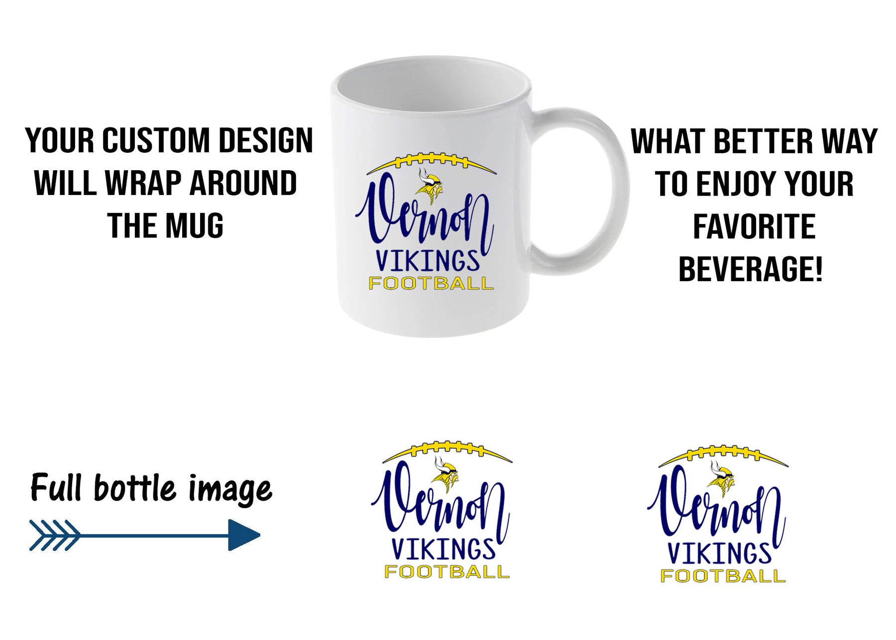 Vernon Football Design 4 Mug