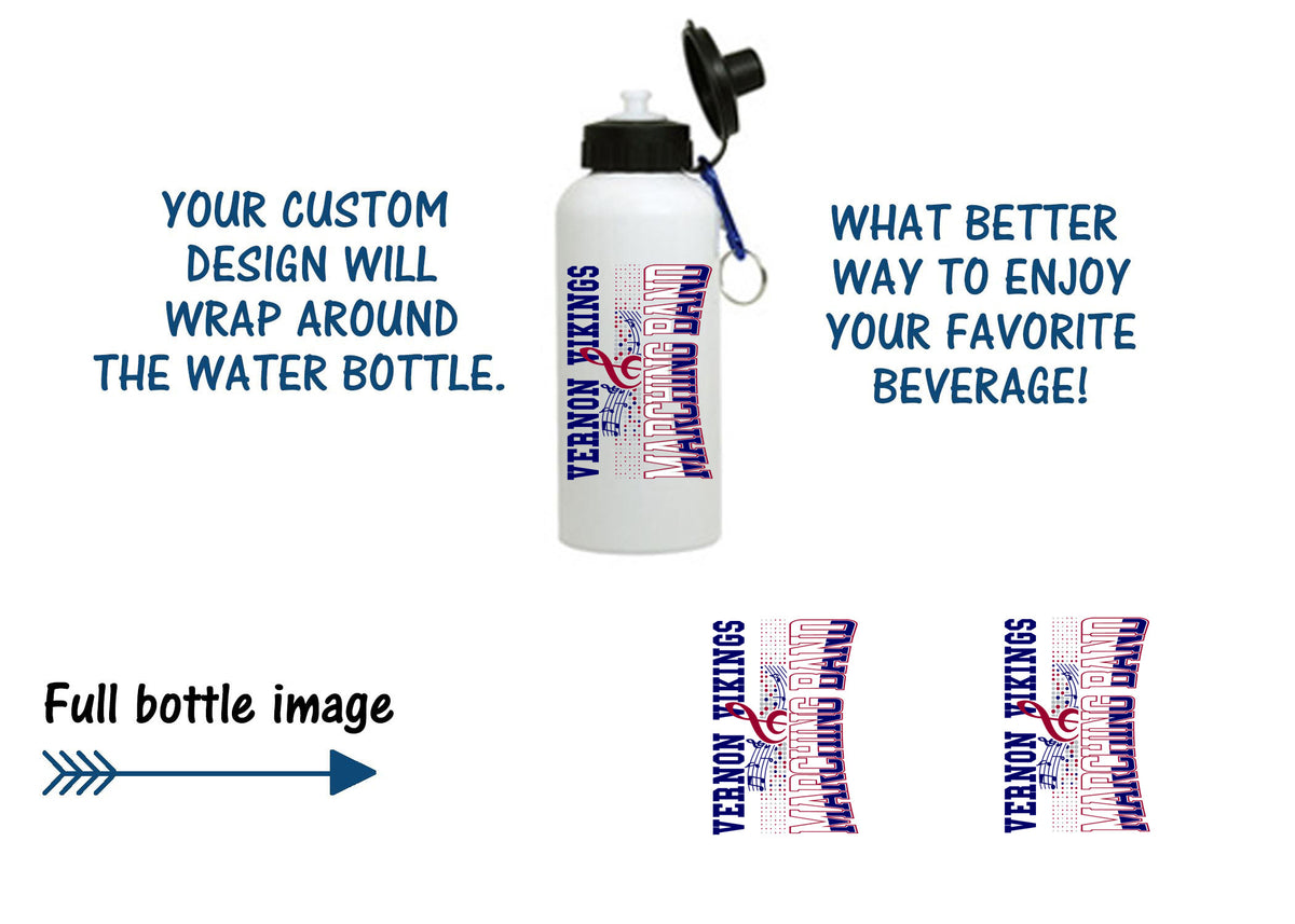 Vernon Marching Band Design 6 Water Bottle