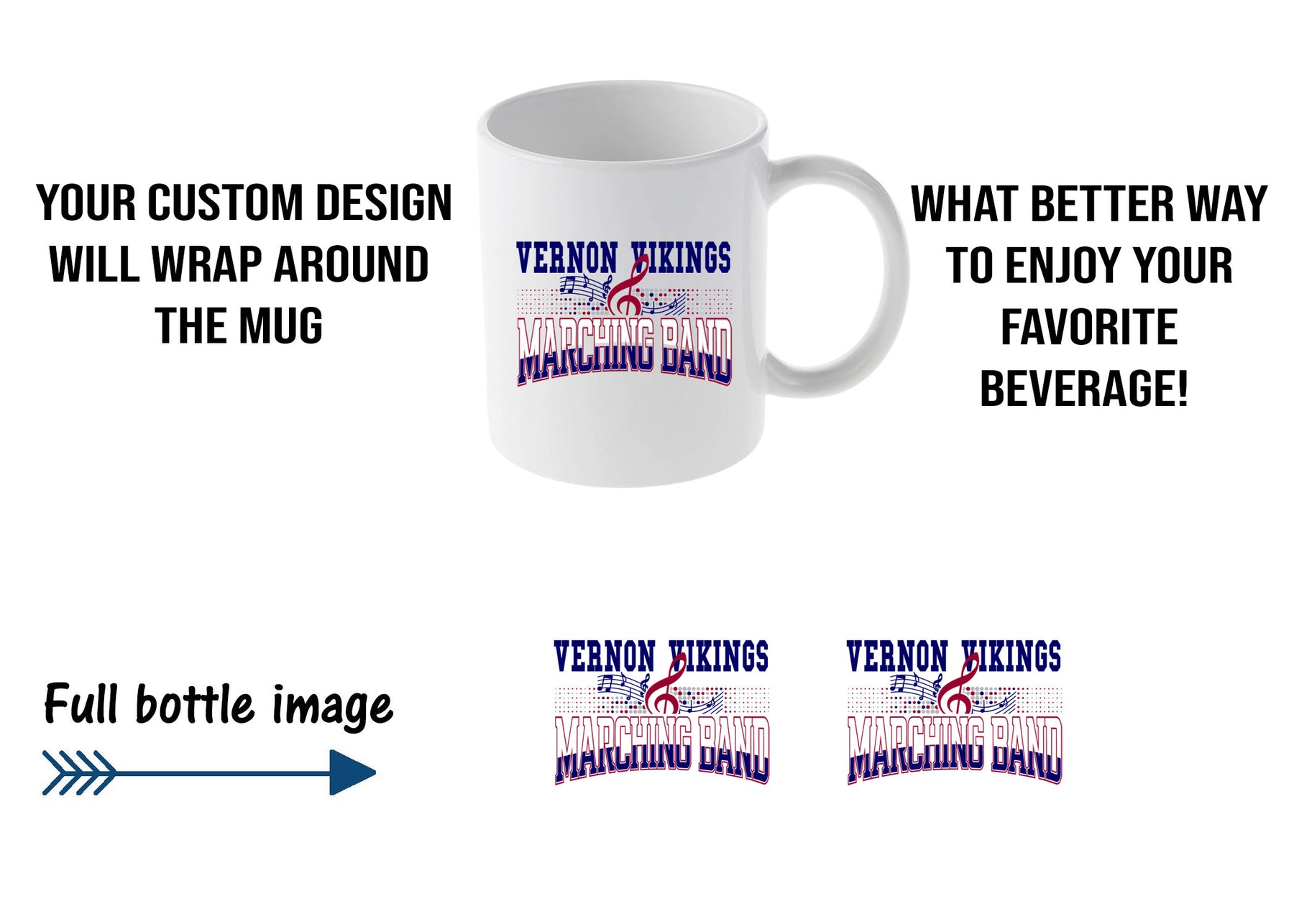 Vernon Marching Band Design 6 Mug