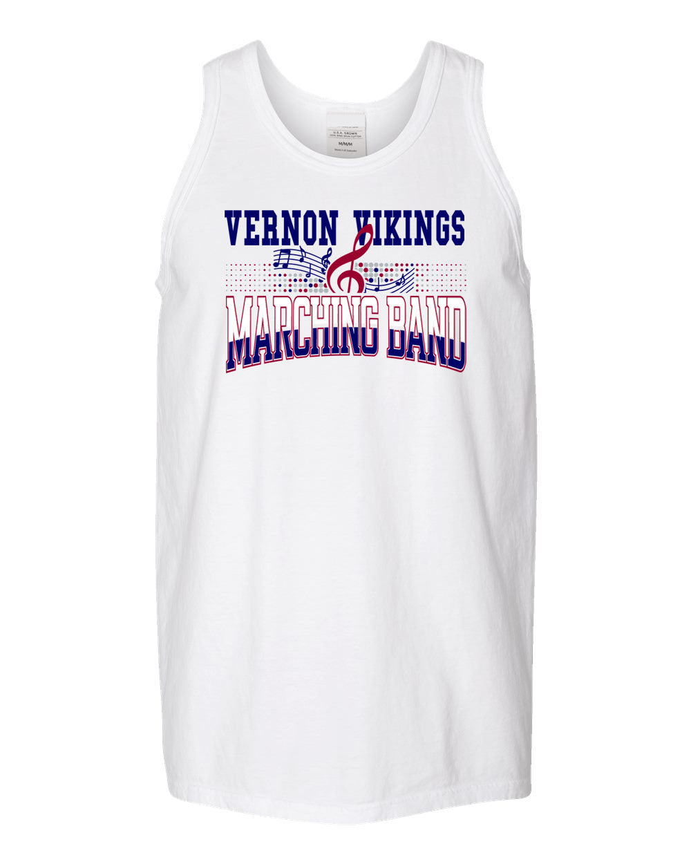 Vernon Marching Band design 6 Muscle Tank Top