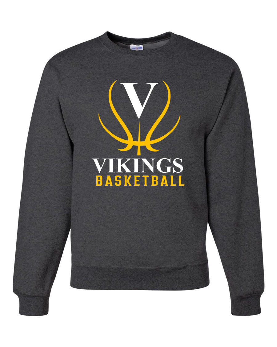 Vikings Basketball Design 3 non hooded sweatshirt
